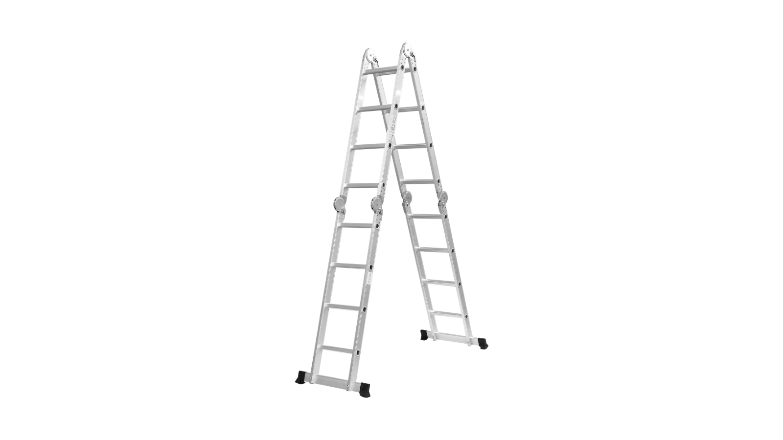 Traderight Aluminium Portable Folding Ladder - 4.7metre