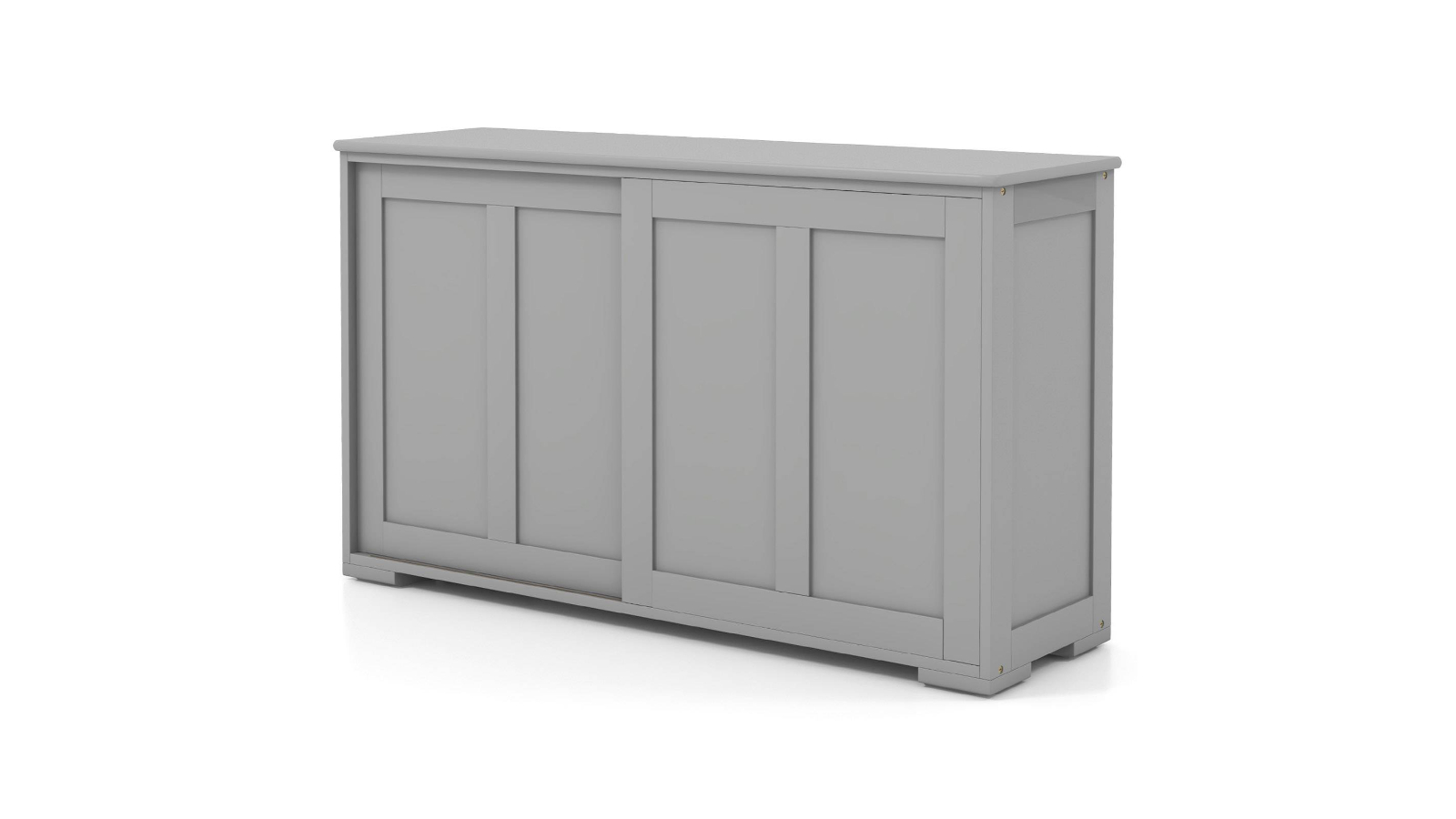 Costway Stackable Buffet Sideboard Cabinet with 2 Sliding Door