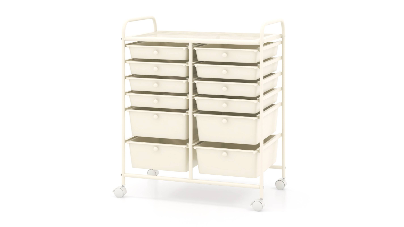 Costway 12-Drawer Rolling Storage Cart with Wheels