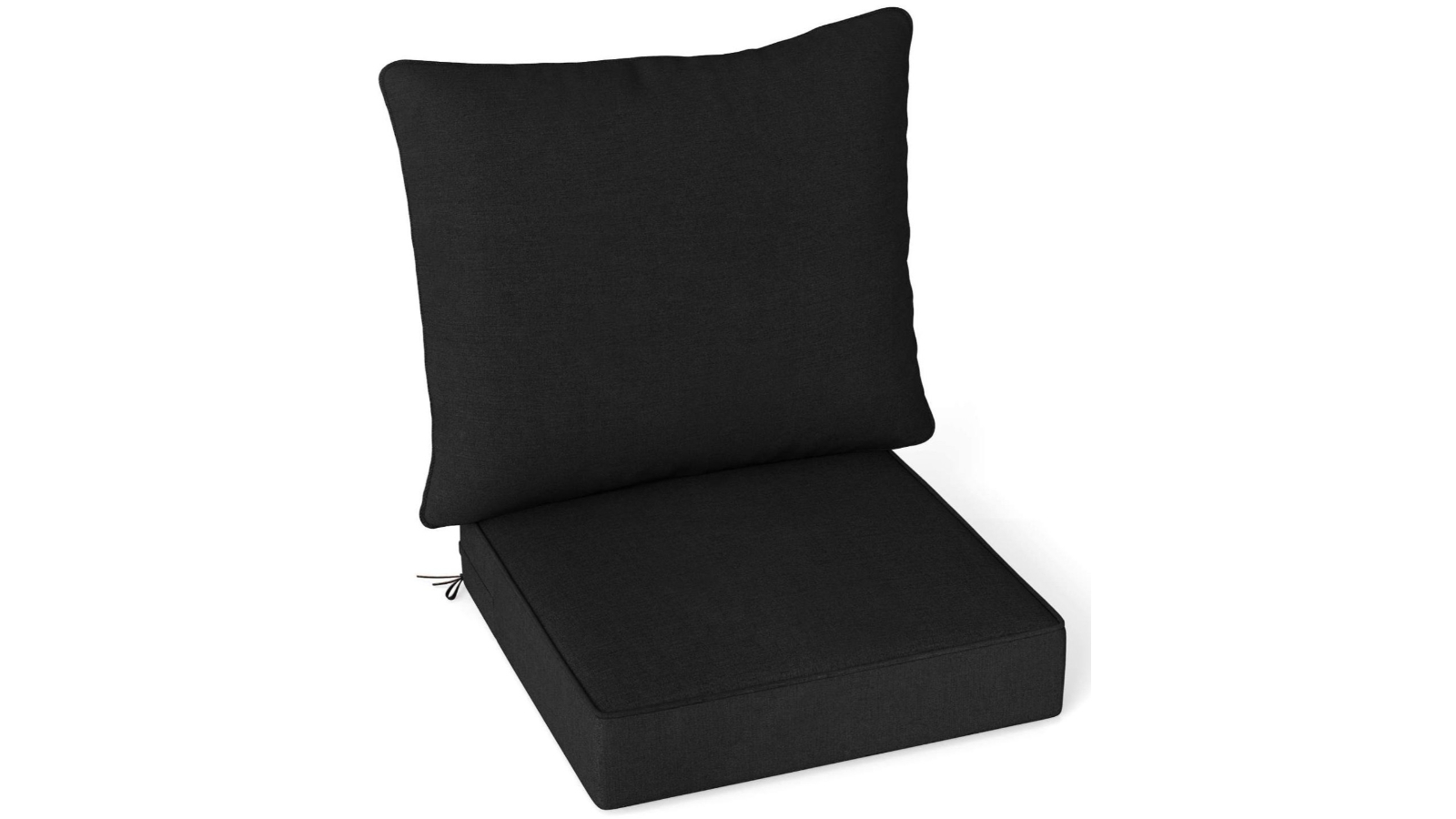 Costway Detachable Patio Lounge Chair Cushion Set - Black