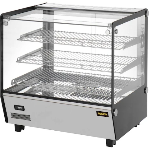 Apuro HW923-A Square Countertop Heated Display Merchandiser - 120L