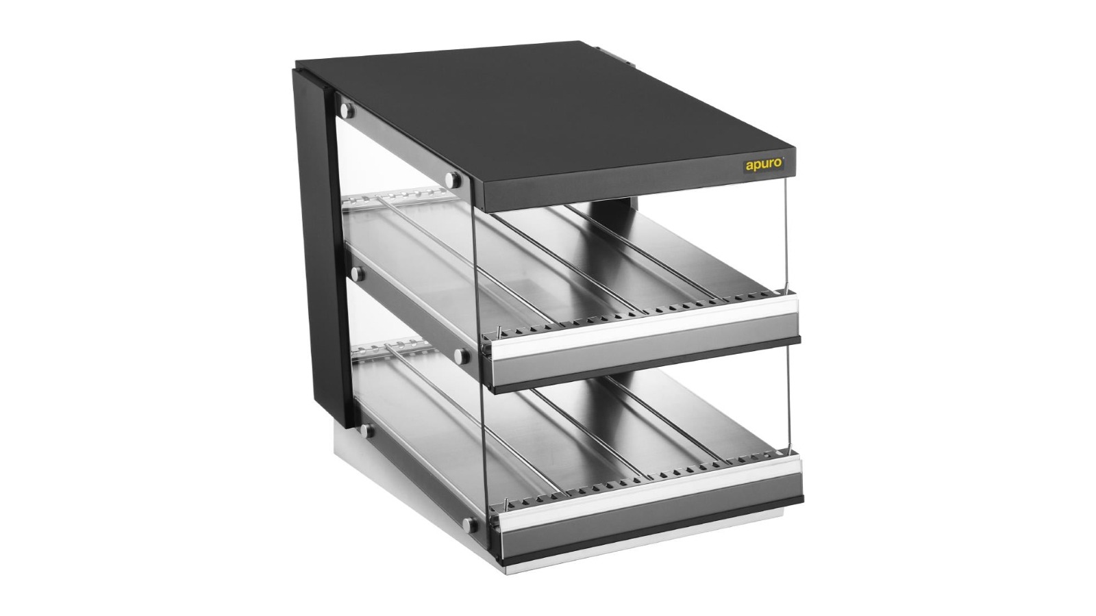Apuro HW925-A 2-Shelf Sloped Chute Food Warmer