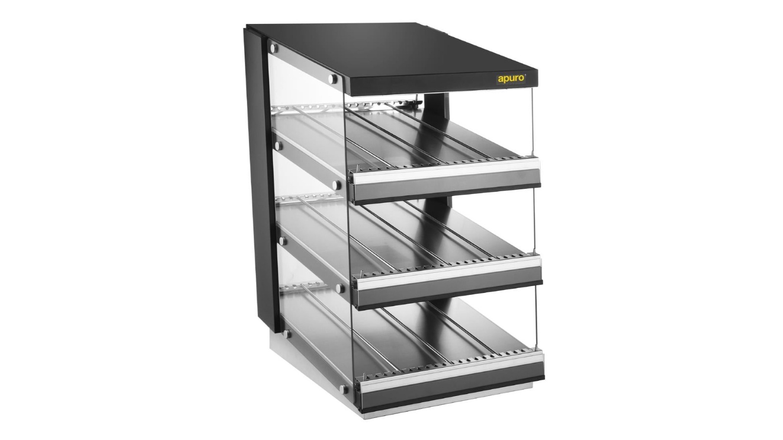 Apuro HW926-A 3-Shelf Sloped Chute Food Warmer