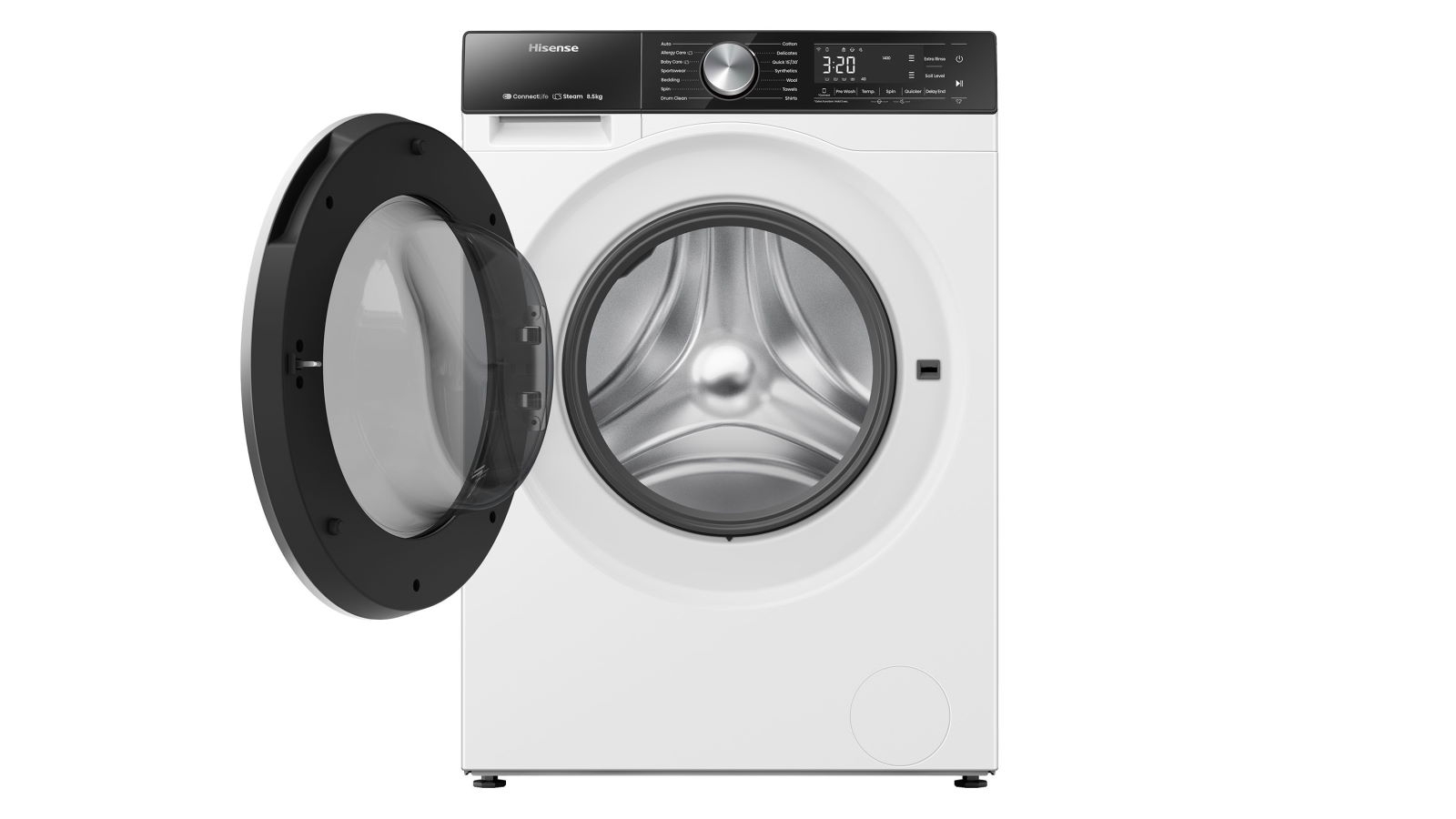 Hisense 8.5kg Front Load Washing Machine White Harvey Norman