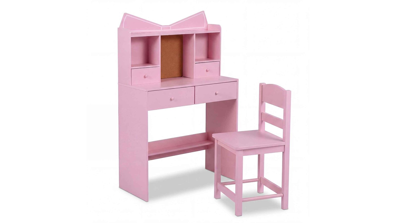 Costway Wood Study Desk Set with Drawer