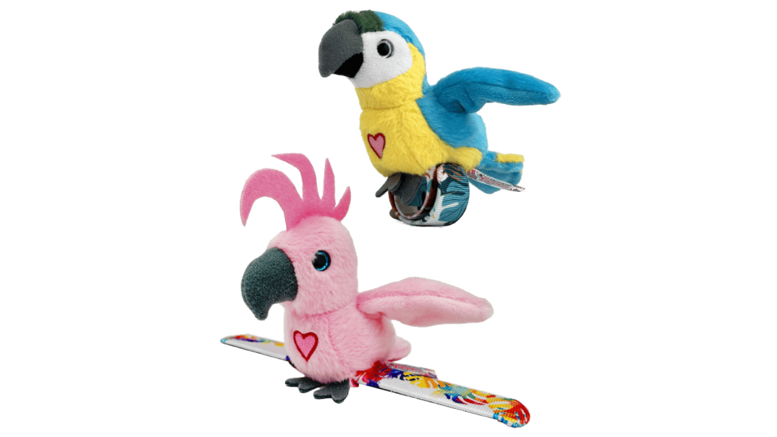 As Seen on TV Pack of 2 Happy Yappers Cockatoo and Blue Parrot