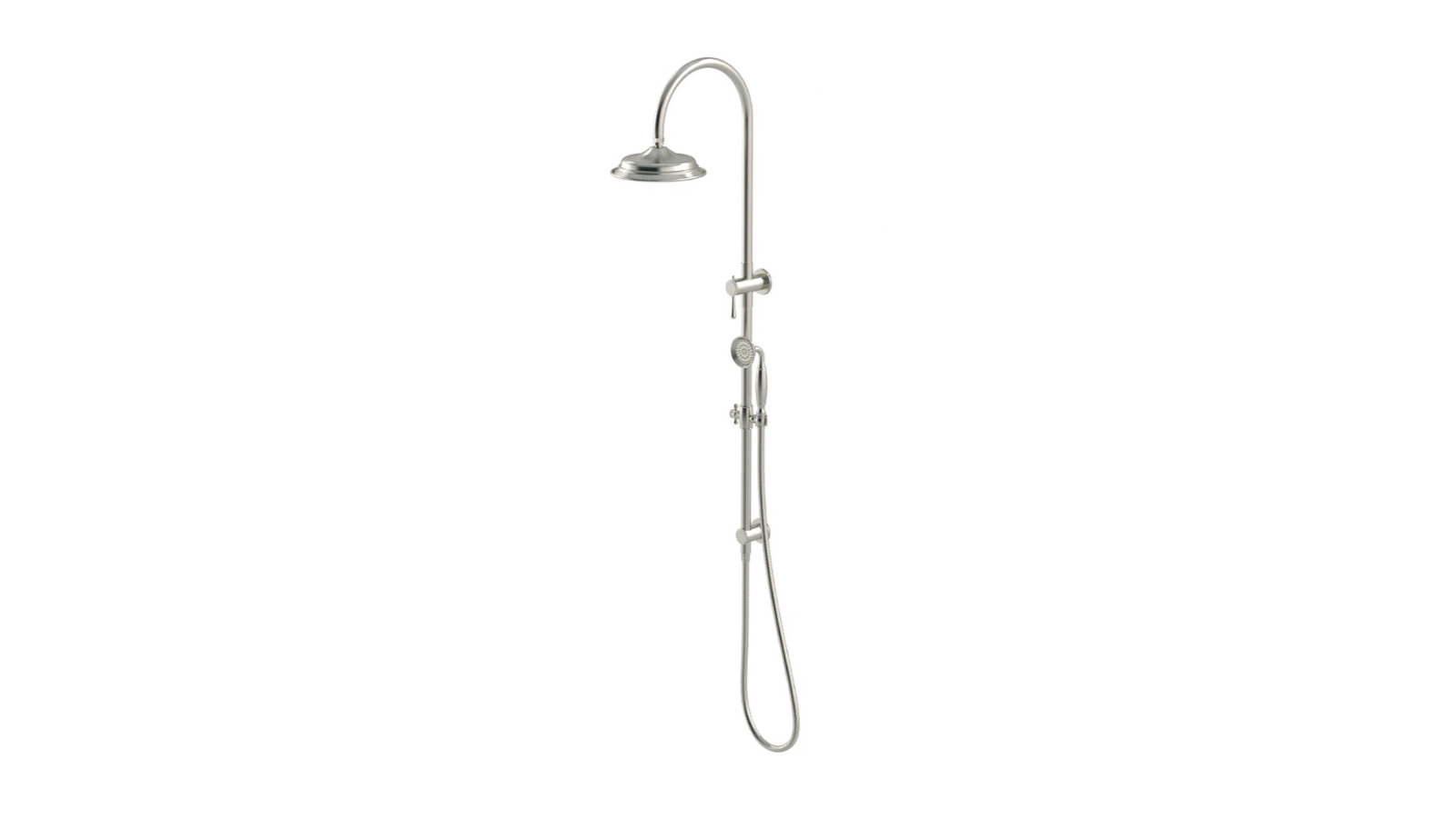 Meir Harrington Combination Shower Rail Set - Brushed Nickel 