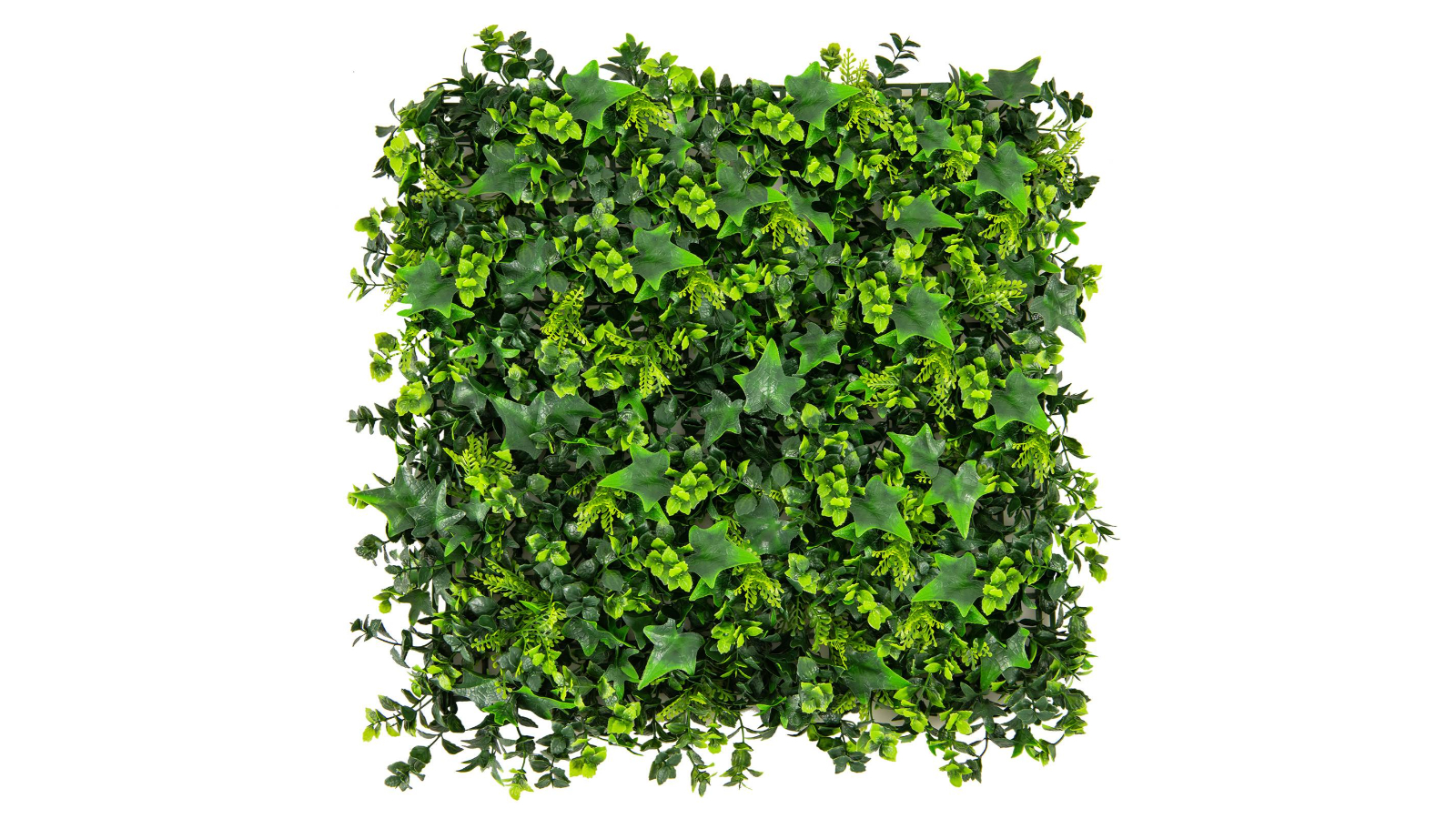 Costway 12 Piece 50 x 50cm Artificial Grass Wall Panels Greenery Foliage - Green
