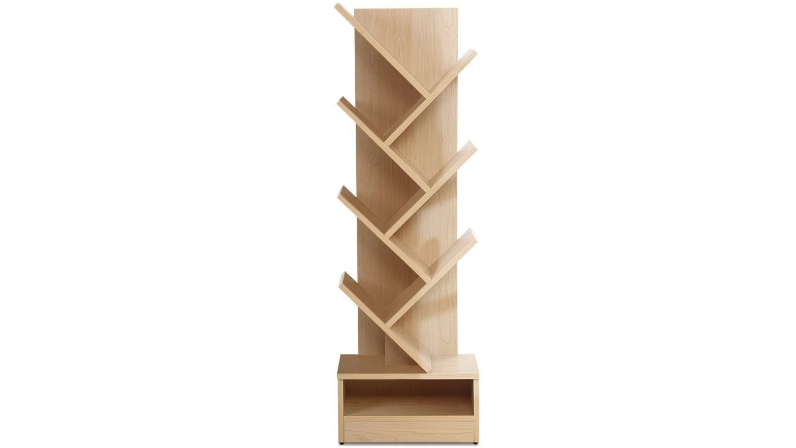 Artiss 7 Tier Shelf Display Bookcase - Natural