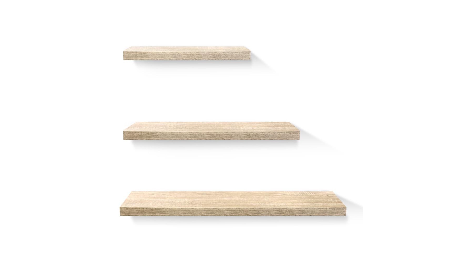 Artiss 3 Pieces Floating Shelf Set - Wood