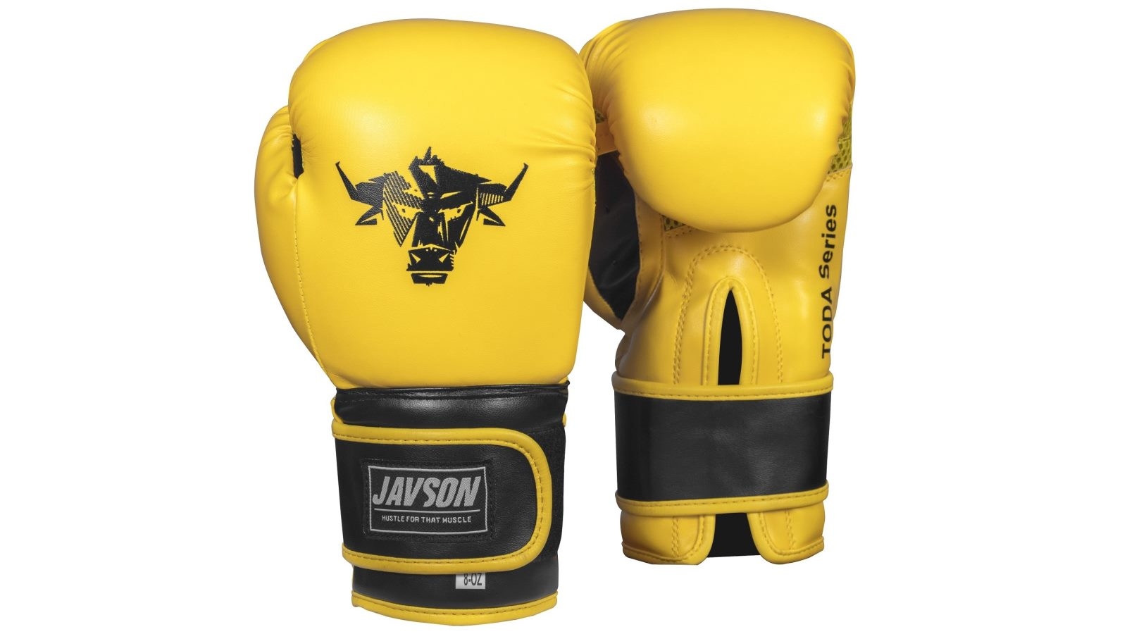 Javson Yellow/Black TODA Kids Training Boxing Gloves