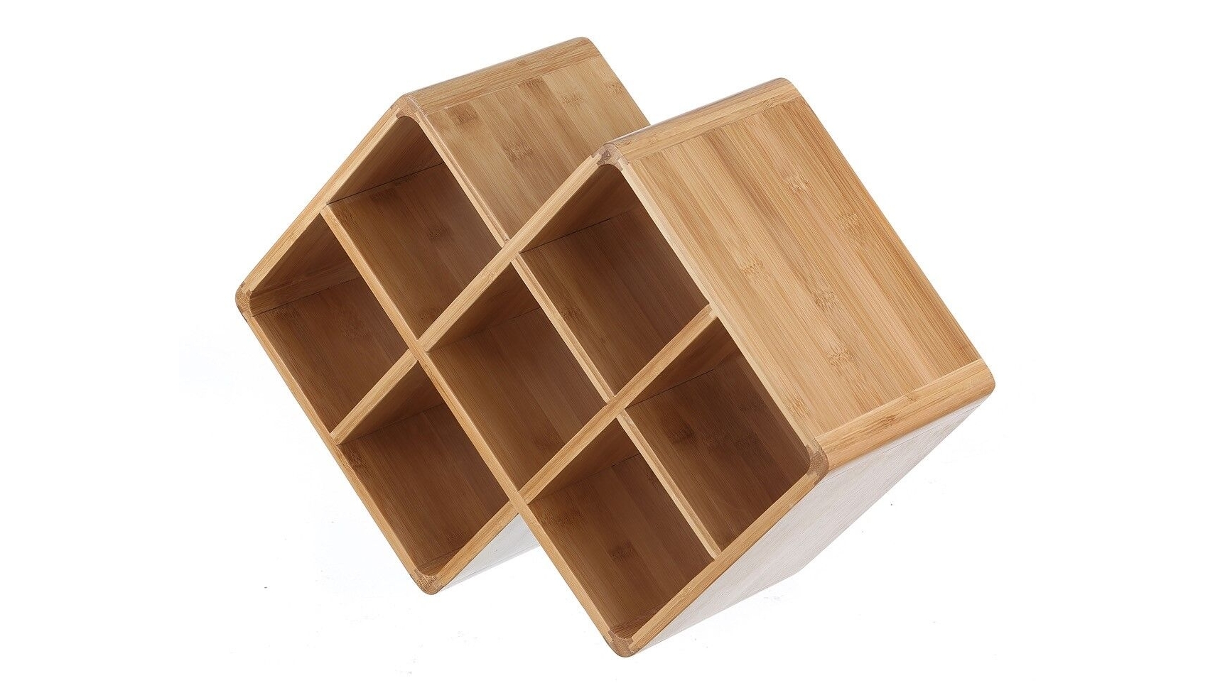 LT Williams Bamboo 7 Bottle Wine Rack - Large