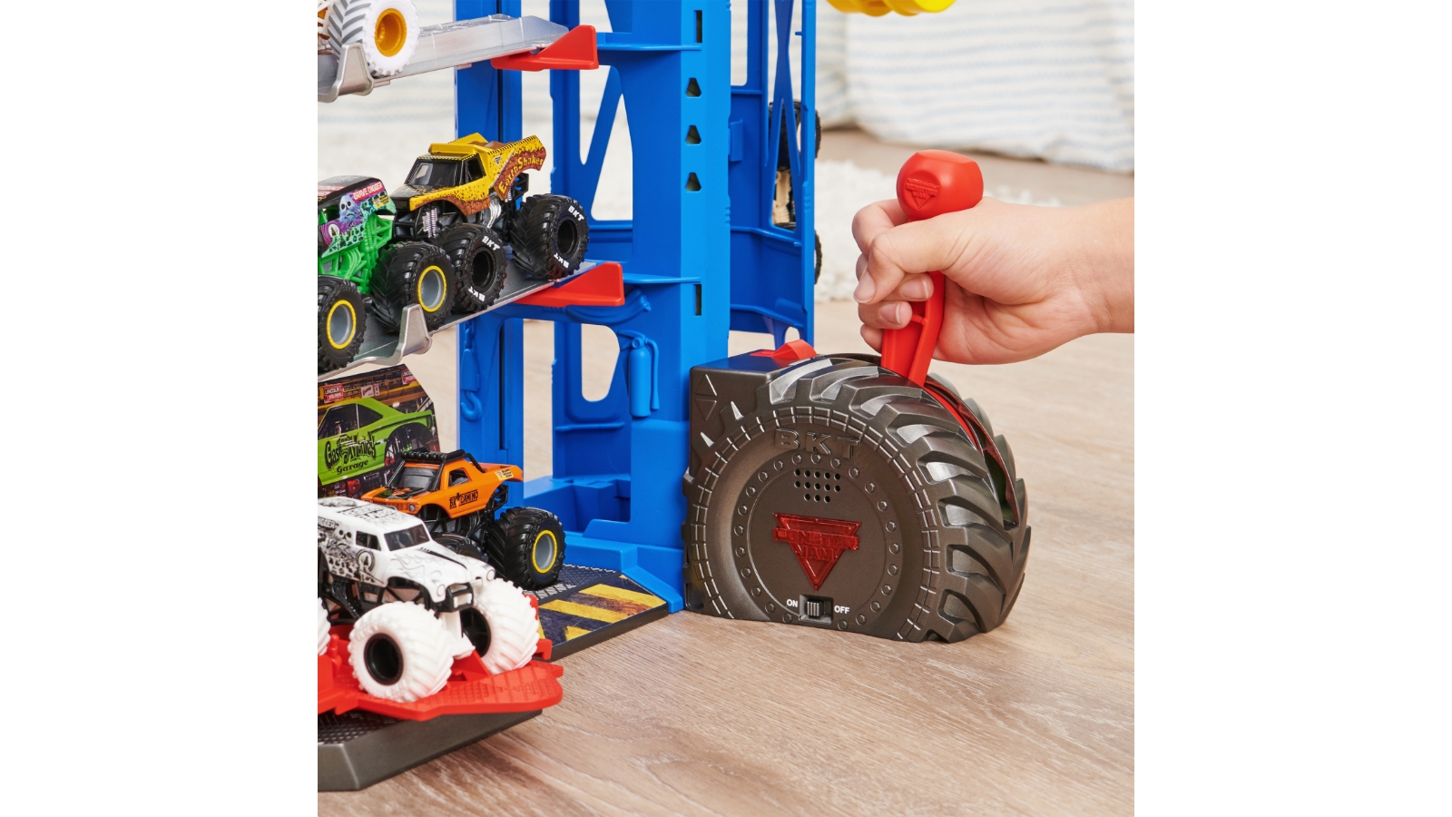 Monster Jam Garage Playset and Storage | Harvey Norman
