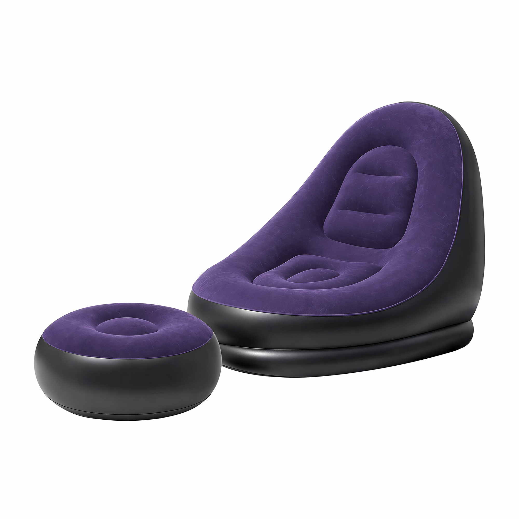 Gardeon Inflatable Chair for Camping with Pump - Purple