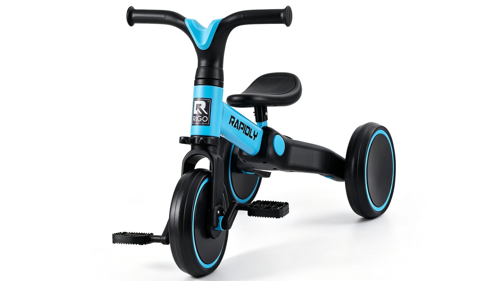 Rigo 70cm Tricycle Kids Bike with Carbon Steel 3 Wheels - Blue
