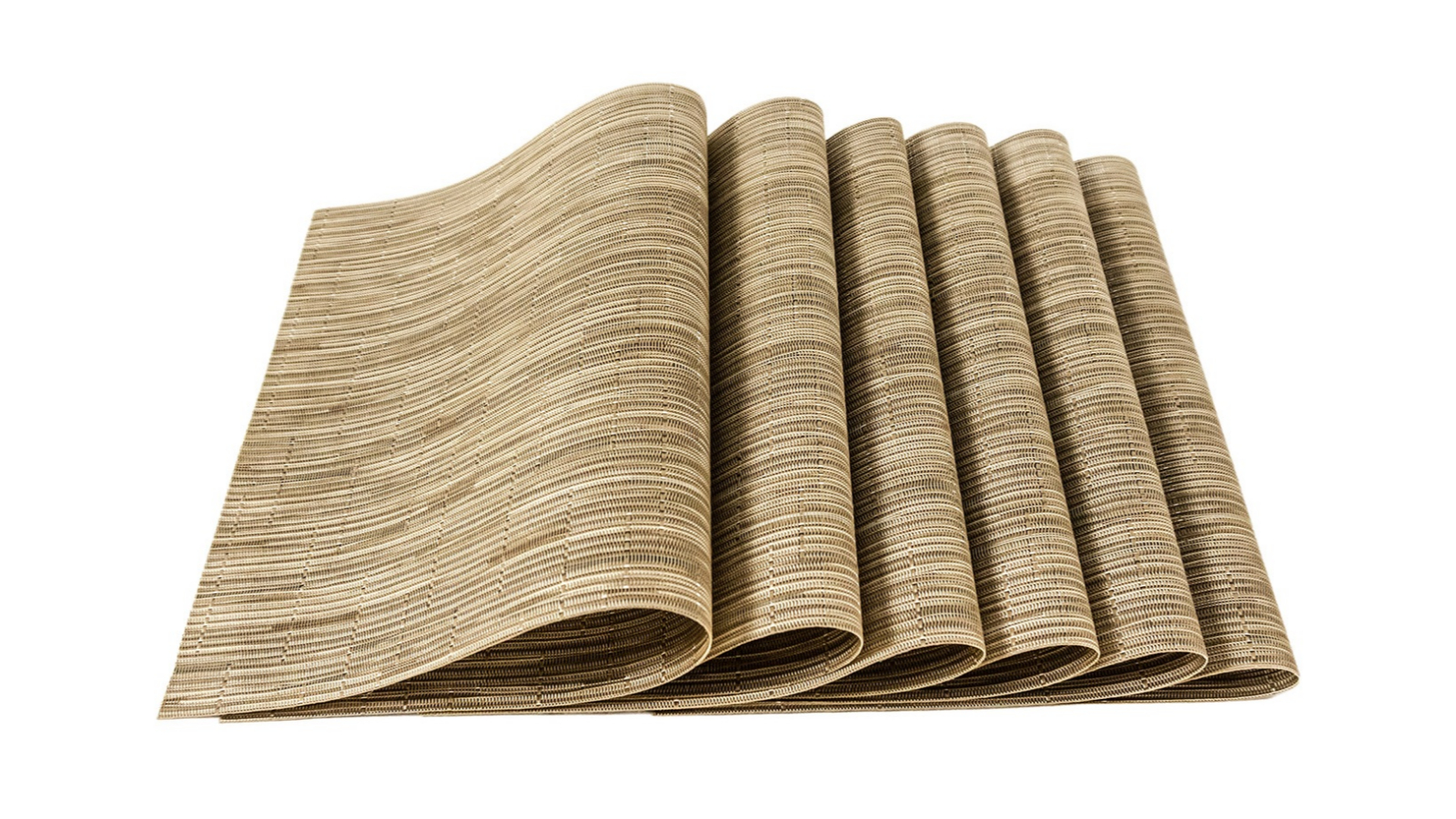 Icon Chef Set of 6 Table Bamboo Placemat - Natural
