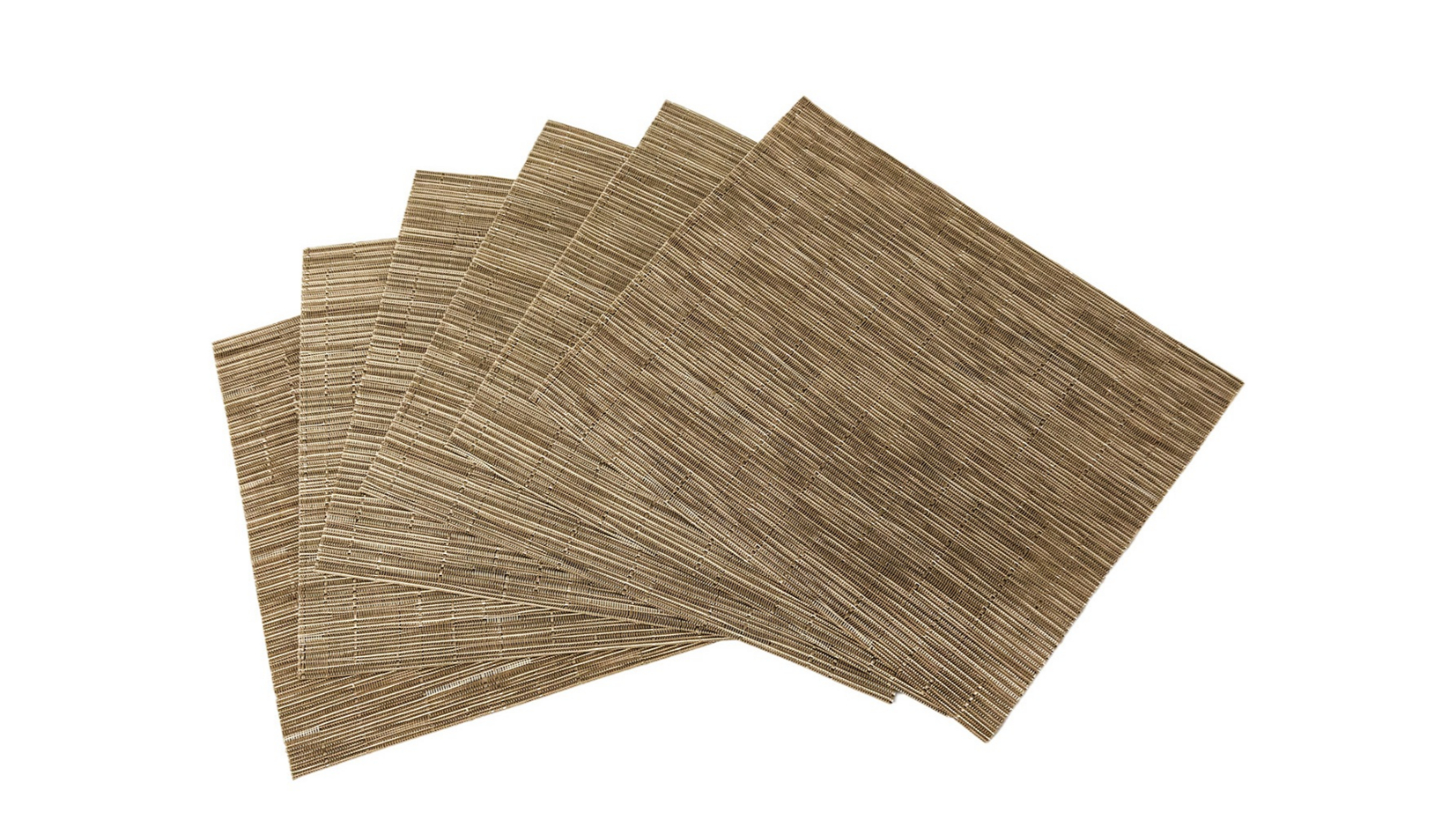 Icon Chef Set of 6 Bamboo Plate Mat - Natural 