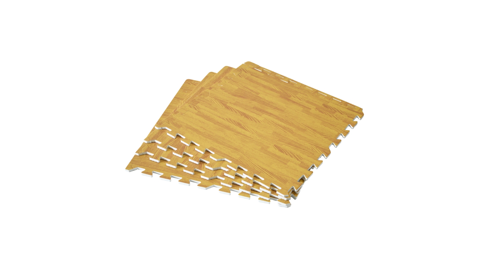 Serrano 12 Tiles EVA Fitness Home Yoga Gym Interlocking Floor Puzzle Mat - Wood