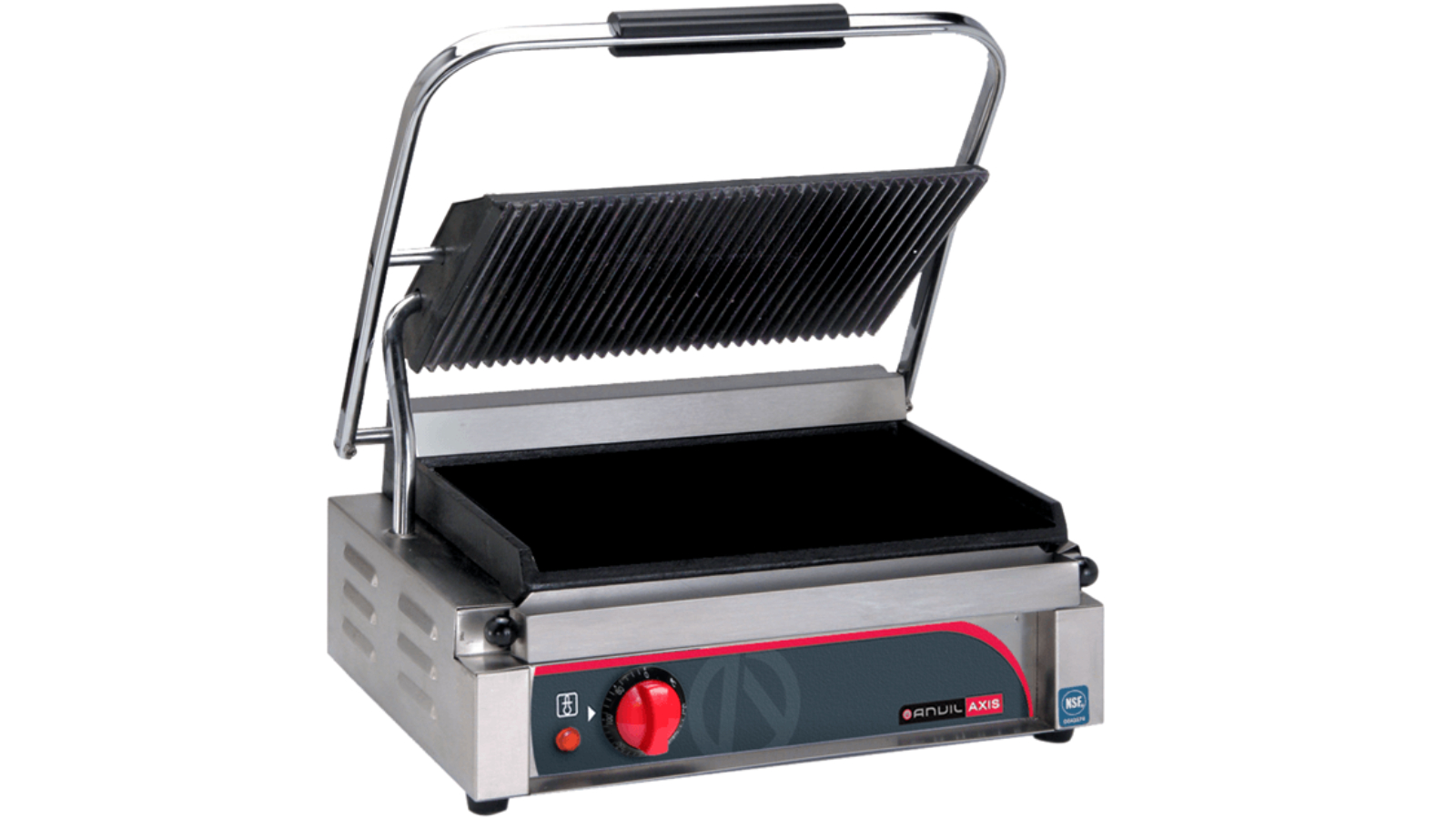 Anvil Single Ribbed Top Flat Bottom Panini Press