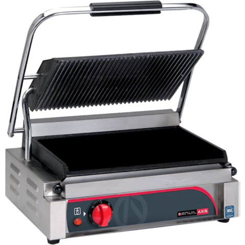 Anvil Single Ribbed Top Flat Bottom Panini Press