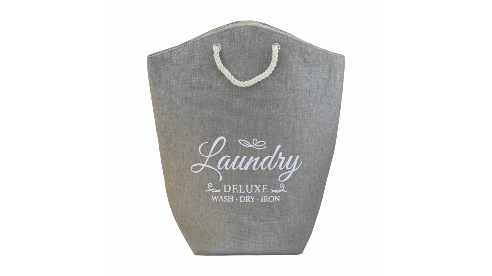 Urban Lines Capri Laundry Hamper with Rope Handle - Coal