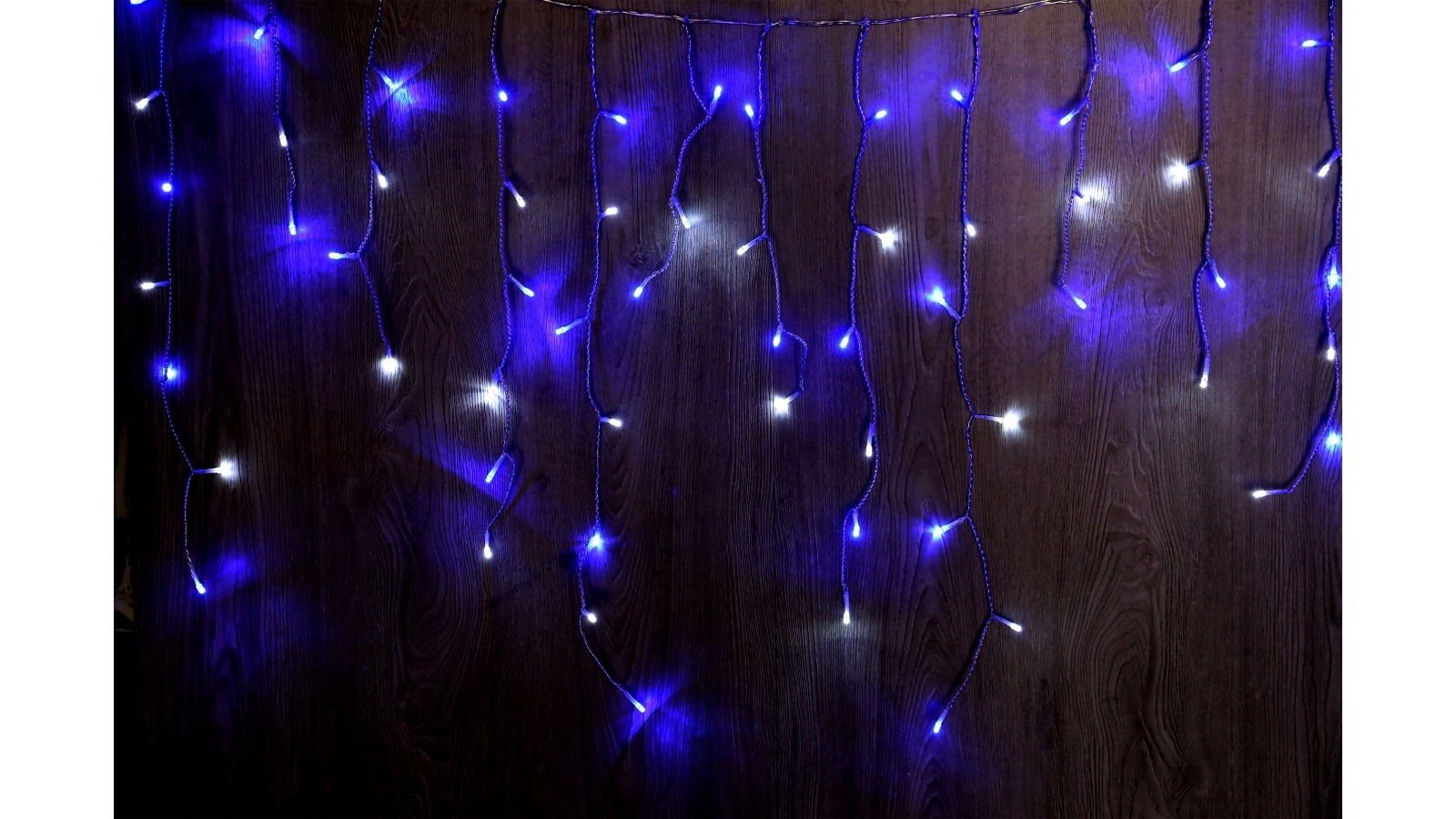 Lexi Lighting 500 LED Connectable White + Blue Icicle Light