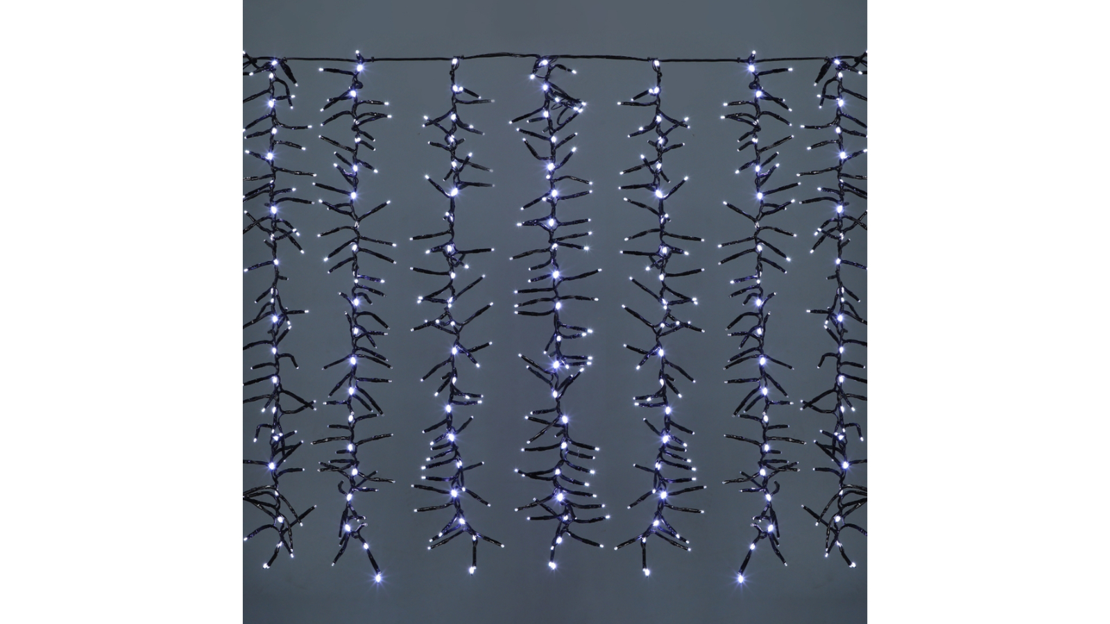 Lexi Lighting Waterfall Cluster Icicle Lights - White