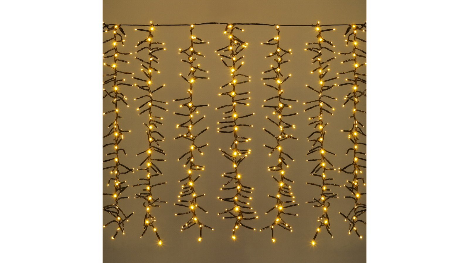 Lexi Lighting Waterfall Cluster Icicle Lights - Warm White
