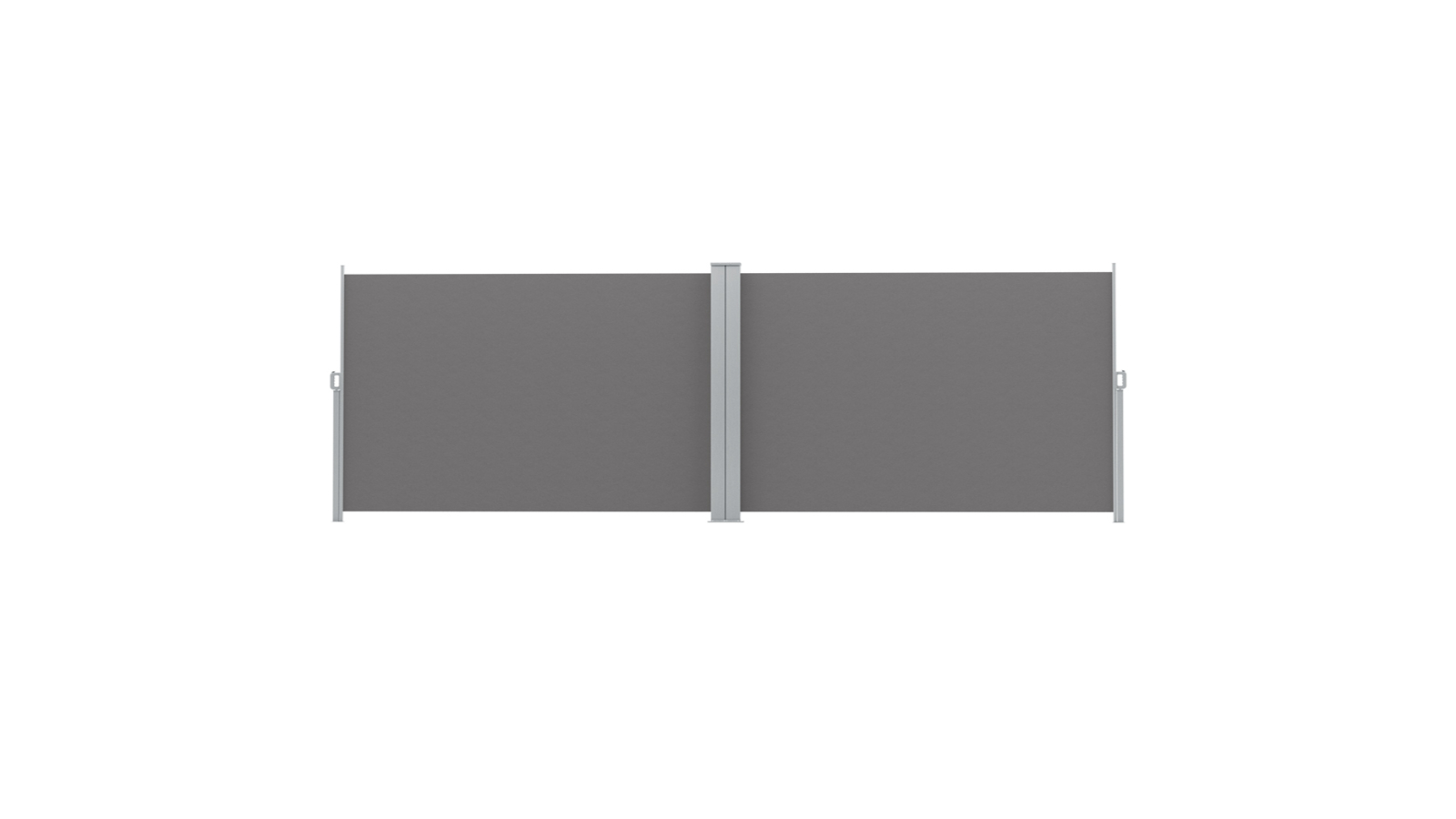 Instahut Patio Double Retractable 200cm x 600cm Side Awning - Grey
