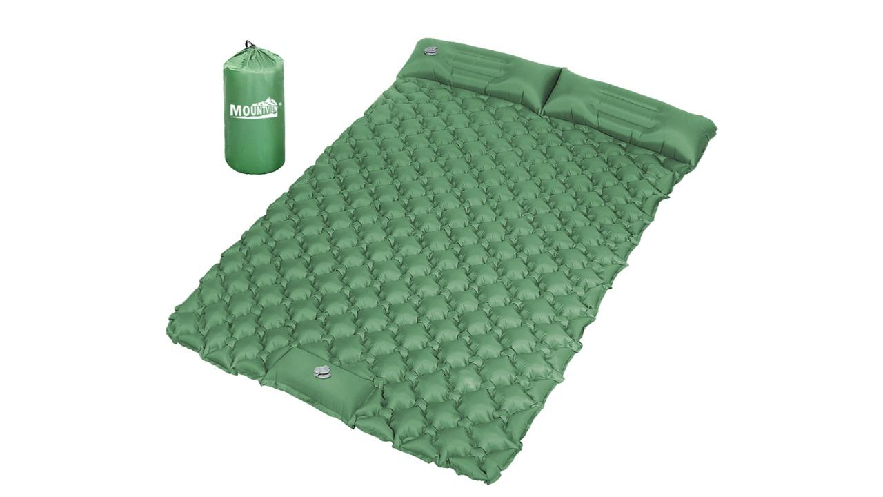 Mountview Double Size Portable Camping Sleeping Mat - Green