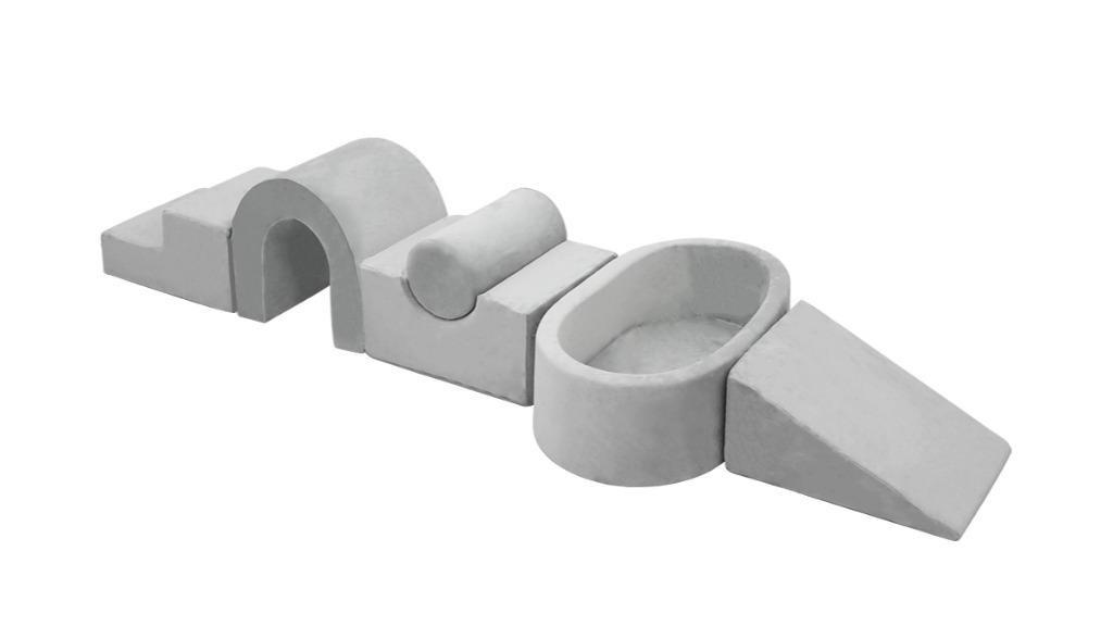 BoPeep 6 Piece Modular Soft Foam Playset - Grey