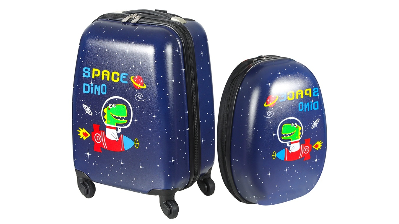 BoPeep 2 Piece Kids Luggage Set - Space Dino