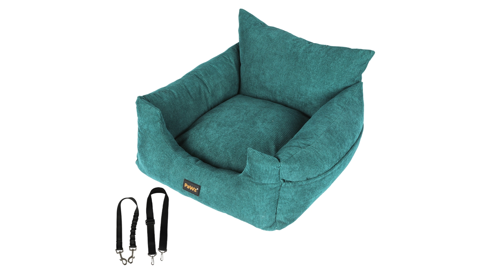 PaWz Medium Pet Car Booster Seat Portable Travel Bed - Green