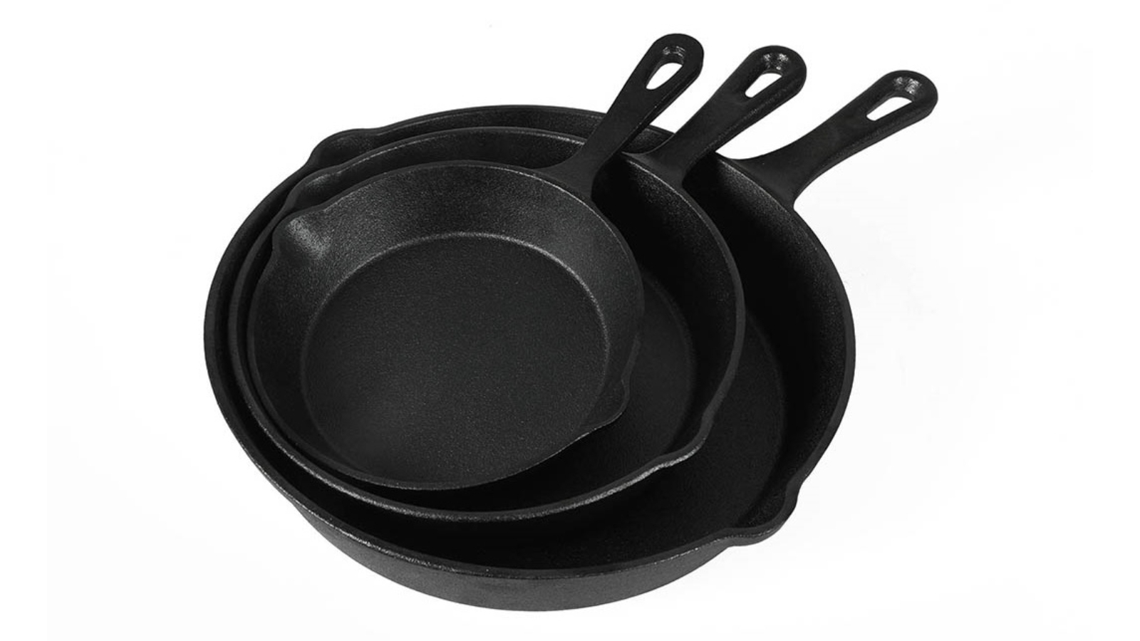 Toque 3 Piece Cast Iron Non-Stick Frying Pan Set