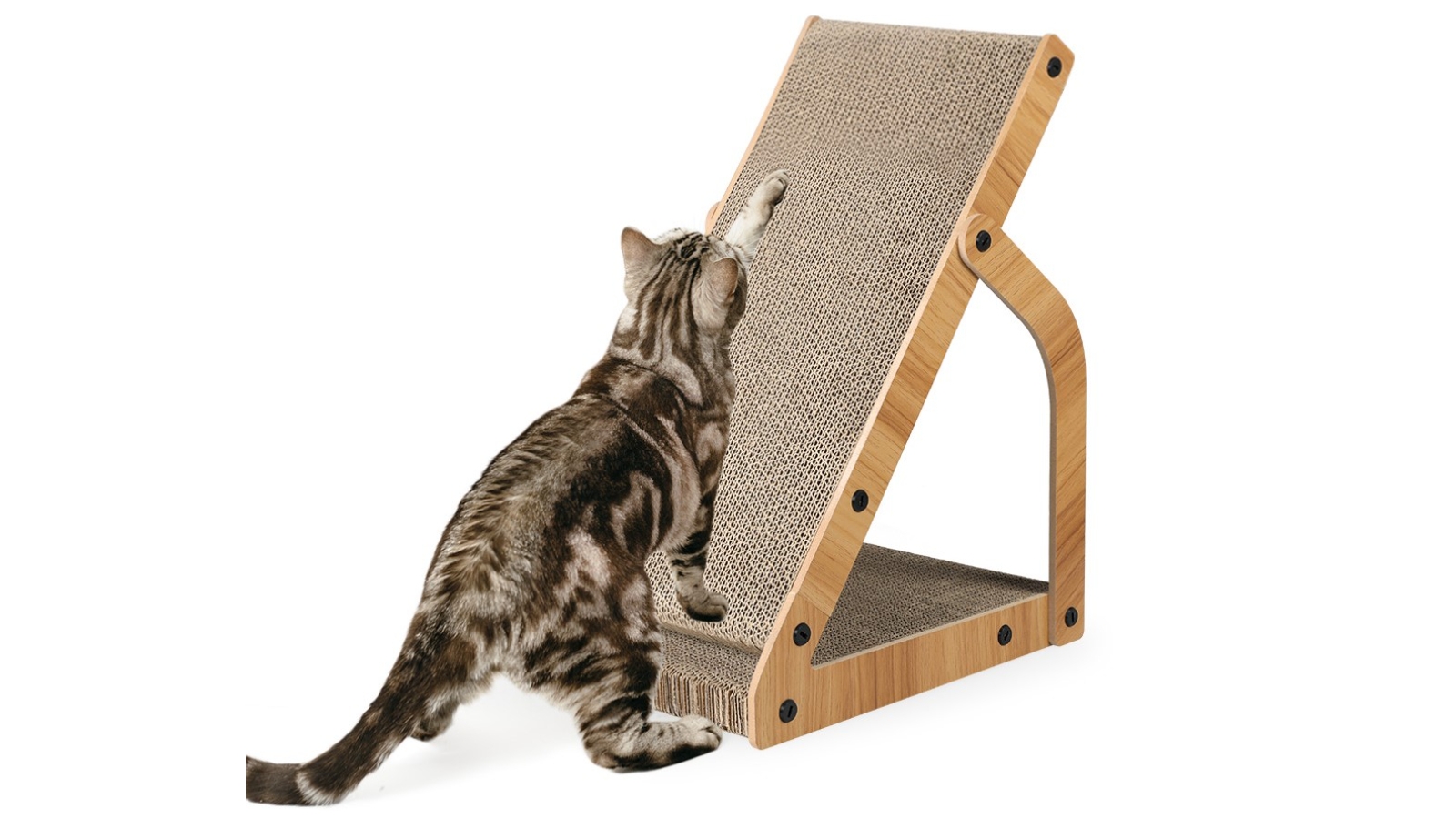 PaWz Cat Scratching Board Corrugated Cardboard - Brown