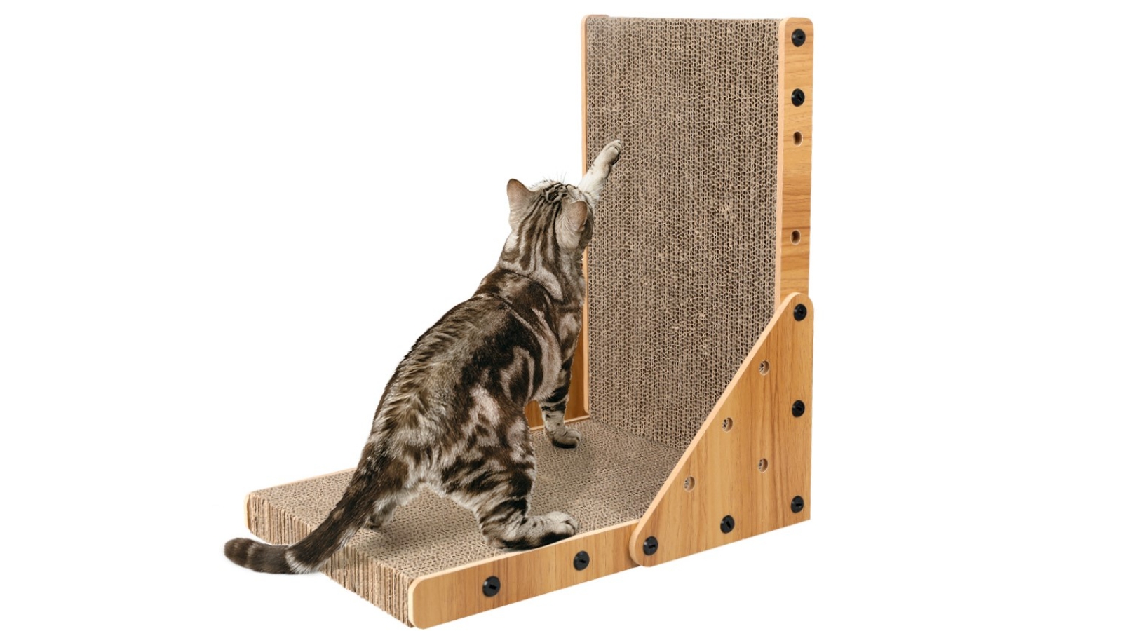 PaWz Cat Scratching Board Corrugated Cardboard - Brown