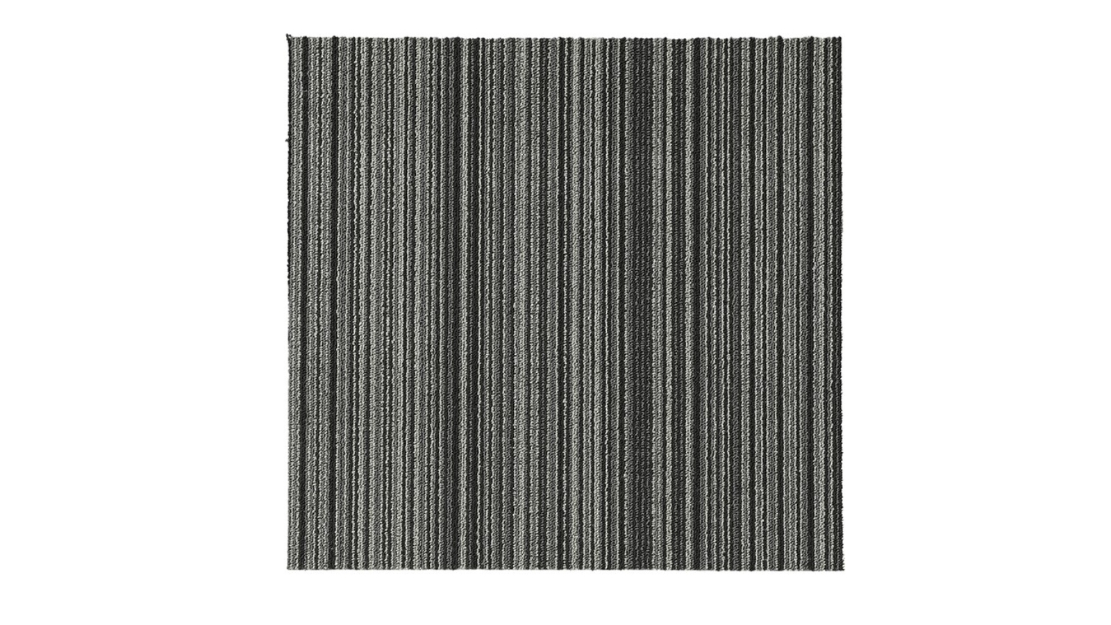 Marlow Commercial 20-Piece Striped Carpet Office Flooring Tiles - Black