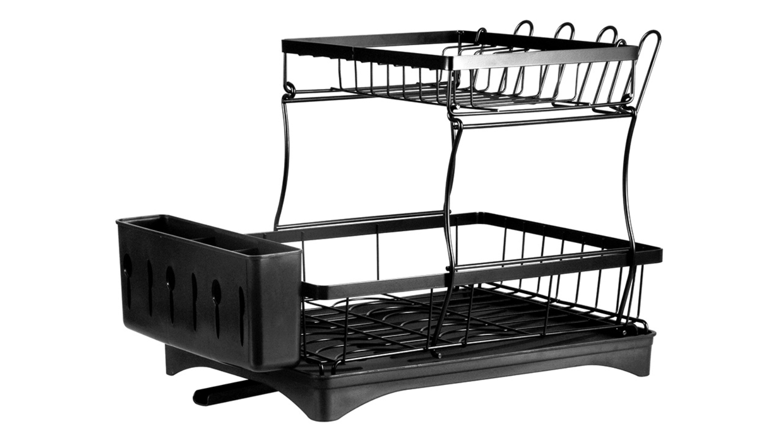 Toque 2 Tier Detachable Dish Drying Rack - Black | Harvey Norman
