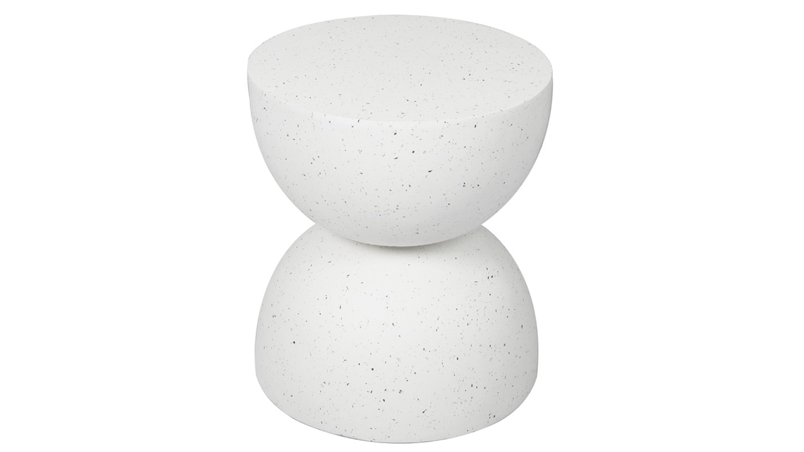 Levede Terrazzo Hourglass Shape Side Table - 40cm