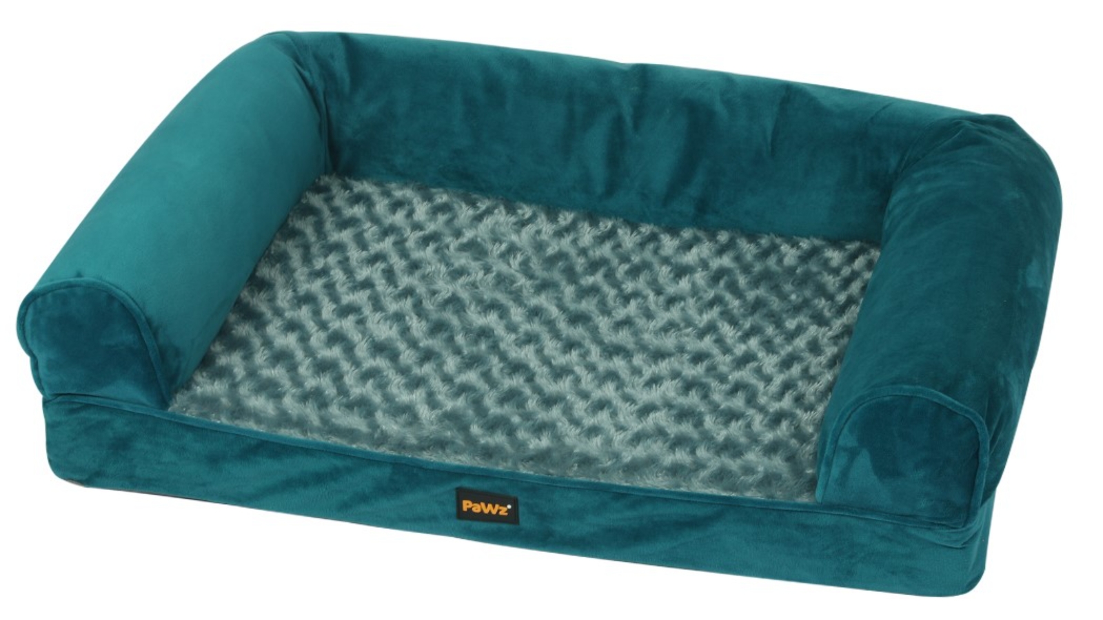 PaWz Large Plush Pet Bed - Blue