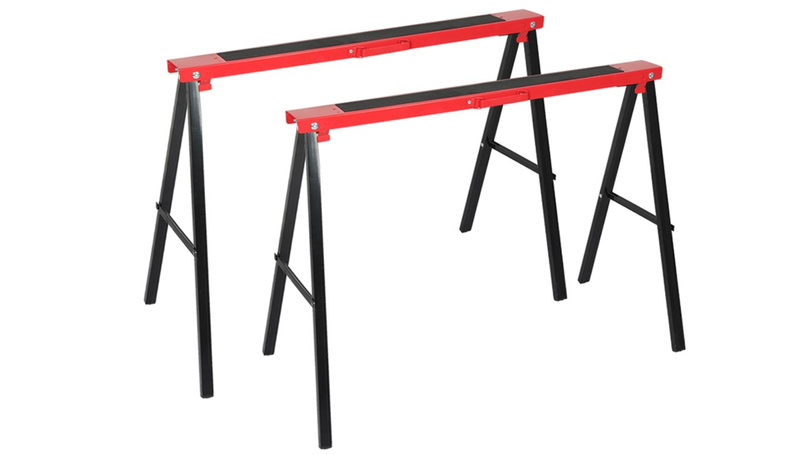 Traderight 2 Piece Saw Horse PRO Trestle Steel Foldable Work Bench