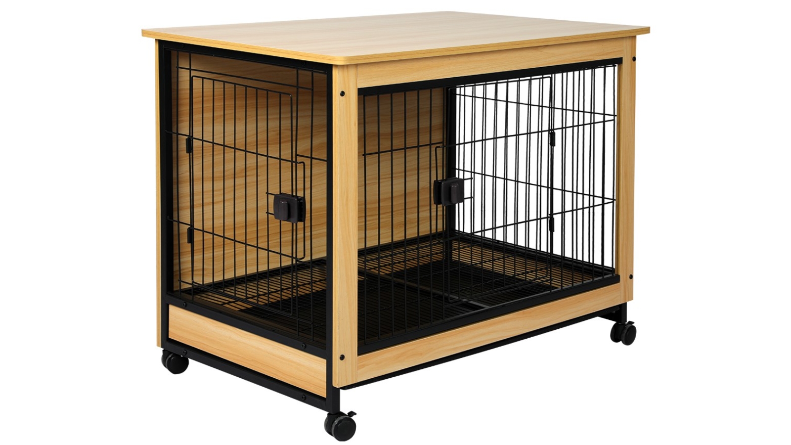 PaWz Wooden Wire Dog Kennel - Extra Large