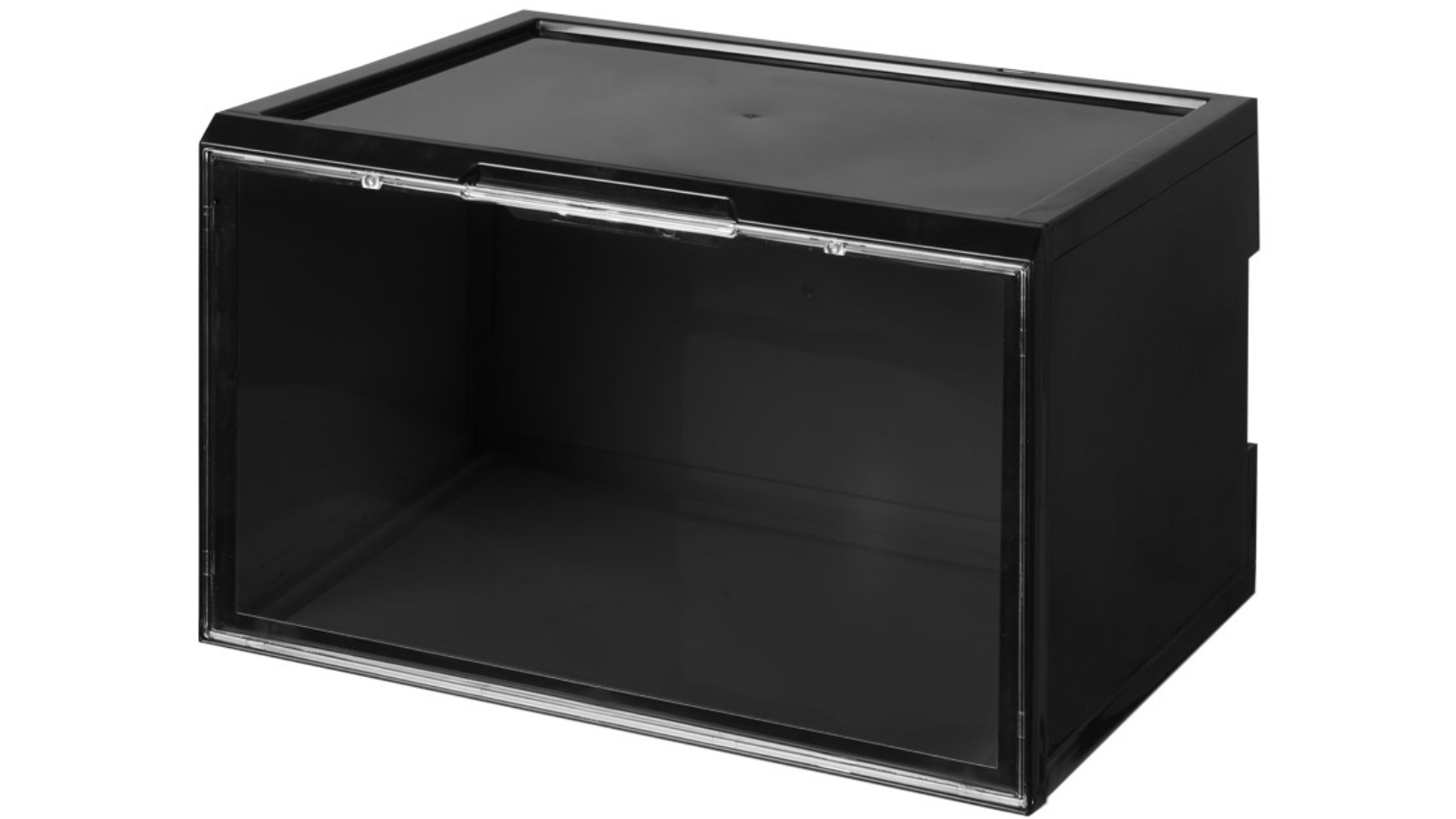 Sello Black LED Lighted Shoe Storage Boxes Voice Magnetic
