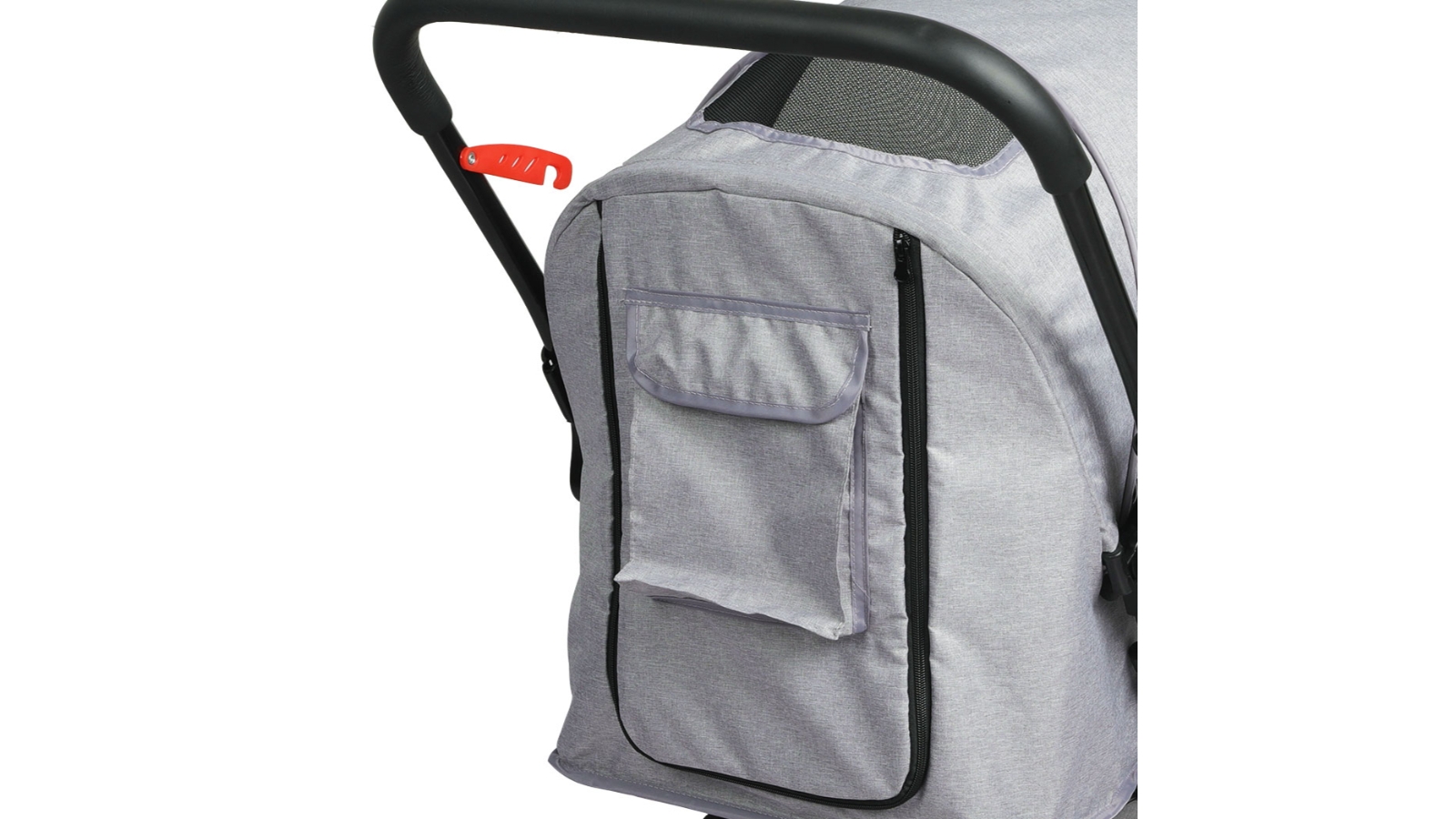 PaWz Black Pet Stroller Pram Dog Carrier Foldable Strollers 4 Wheels