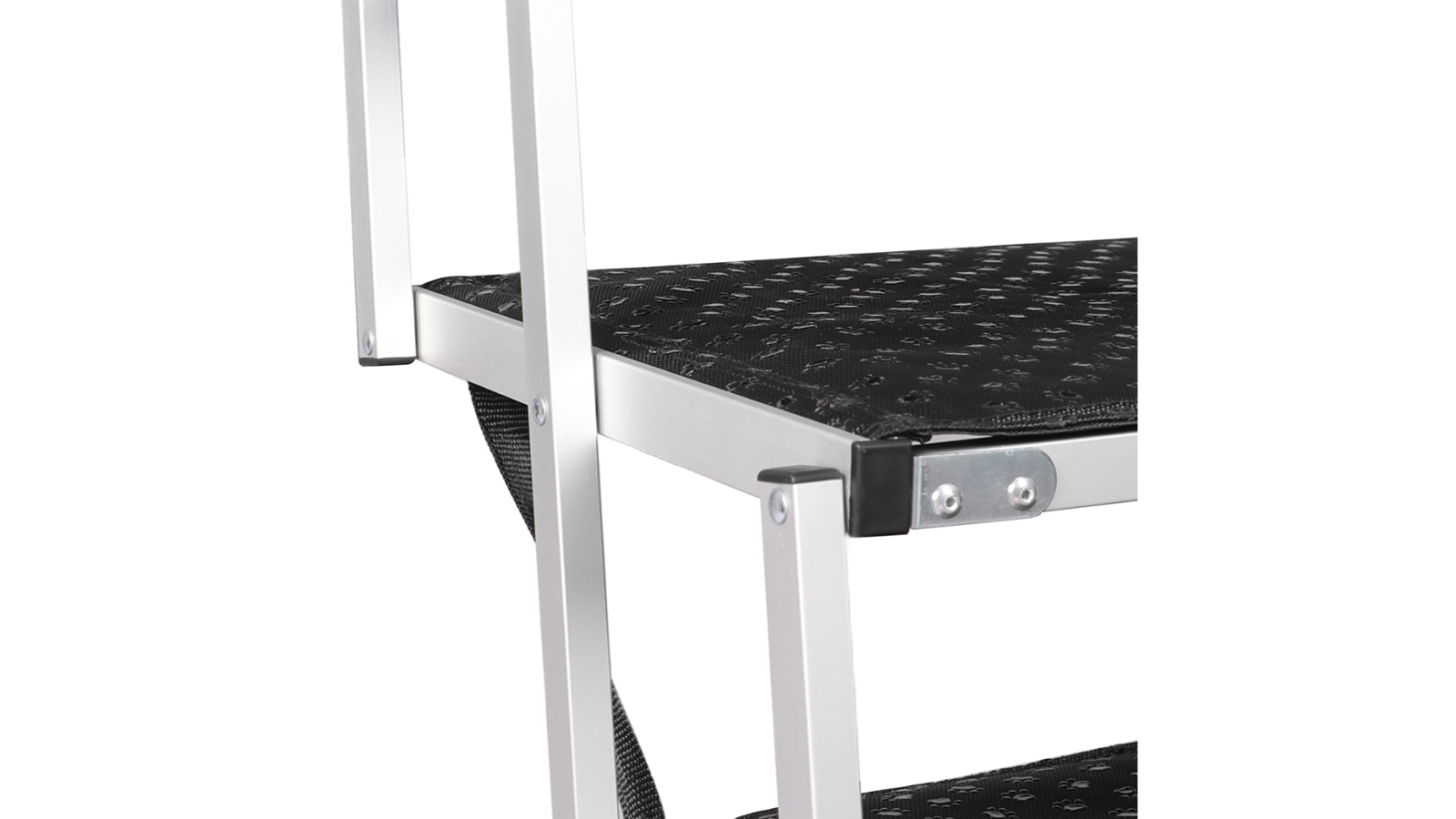 PaWz 6 Steps Dog Ramp Adjustable Height Black Harvey Norman