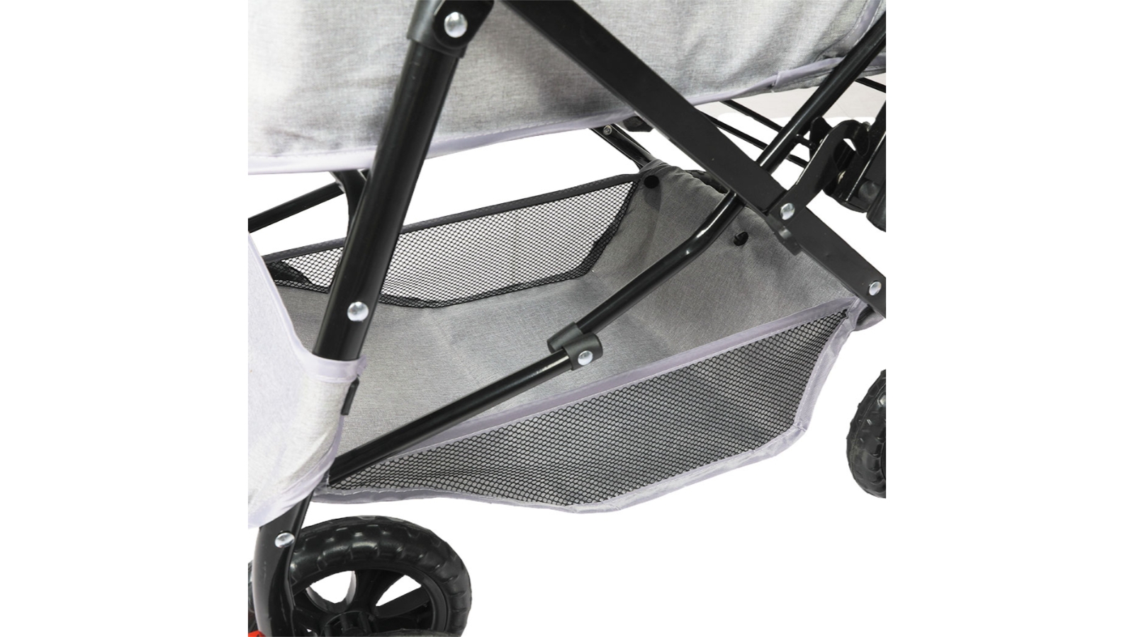 PaWz Black Pet Stroller Pram Dog Carrier Foldable Strollers 4 Wheels