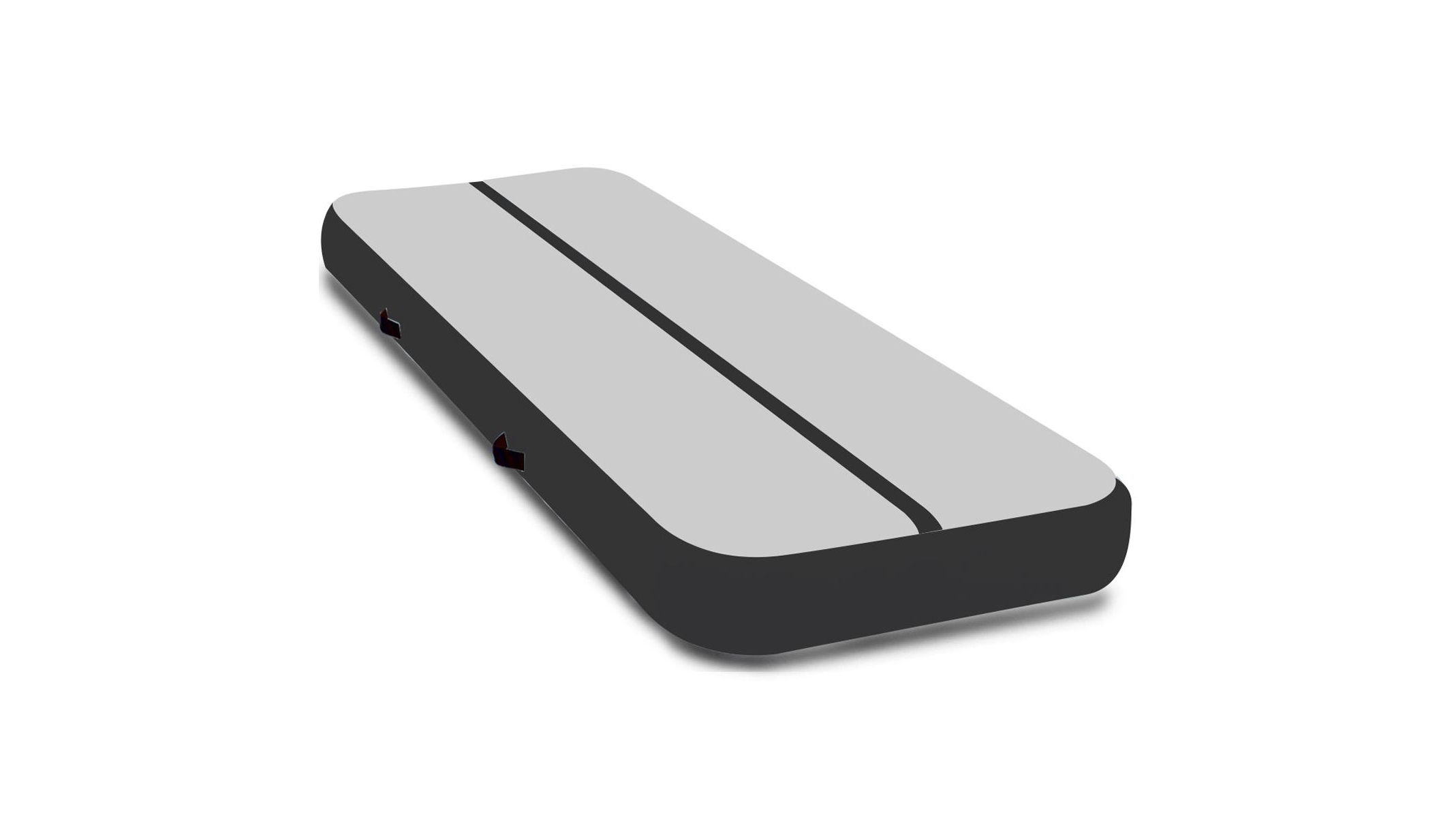 4m x 2m Air track Tumbling Mat - Grey/Black