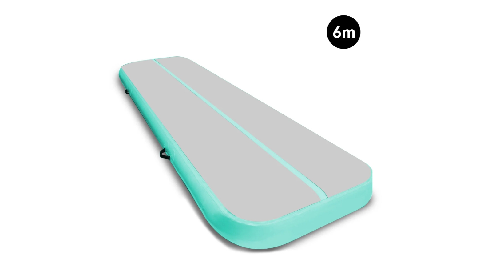 Powertrain 6mx2m Air Track Tumbling Mat - Grey/Green
