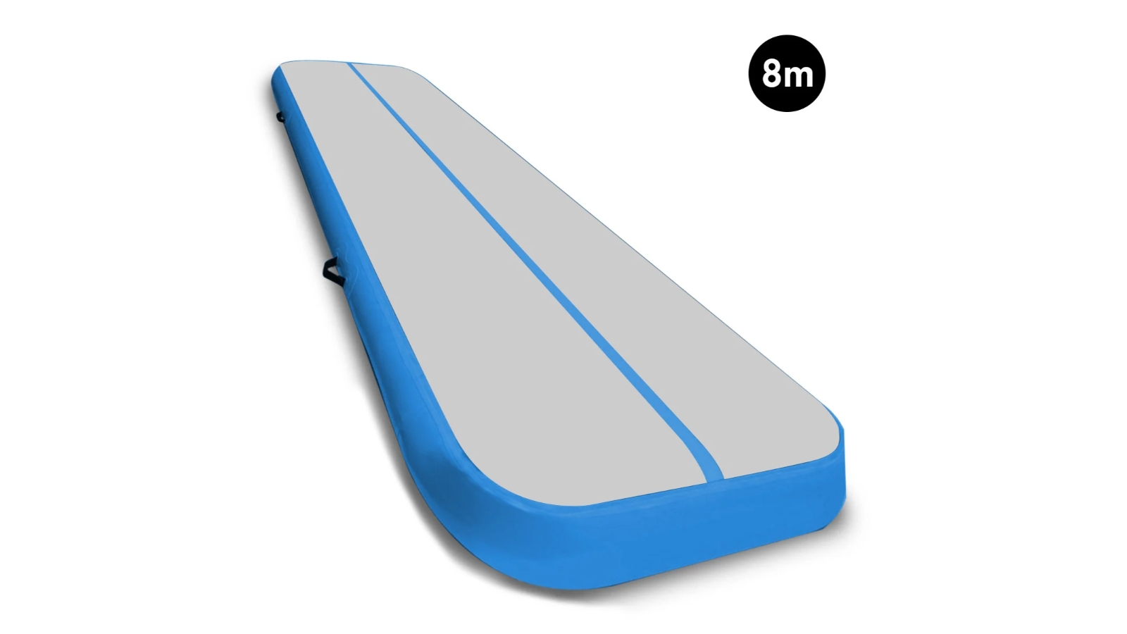 Powertrain 8m Air Track Tumbling Mat - Grey/Blue