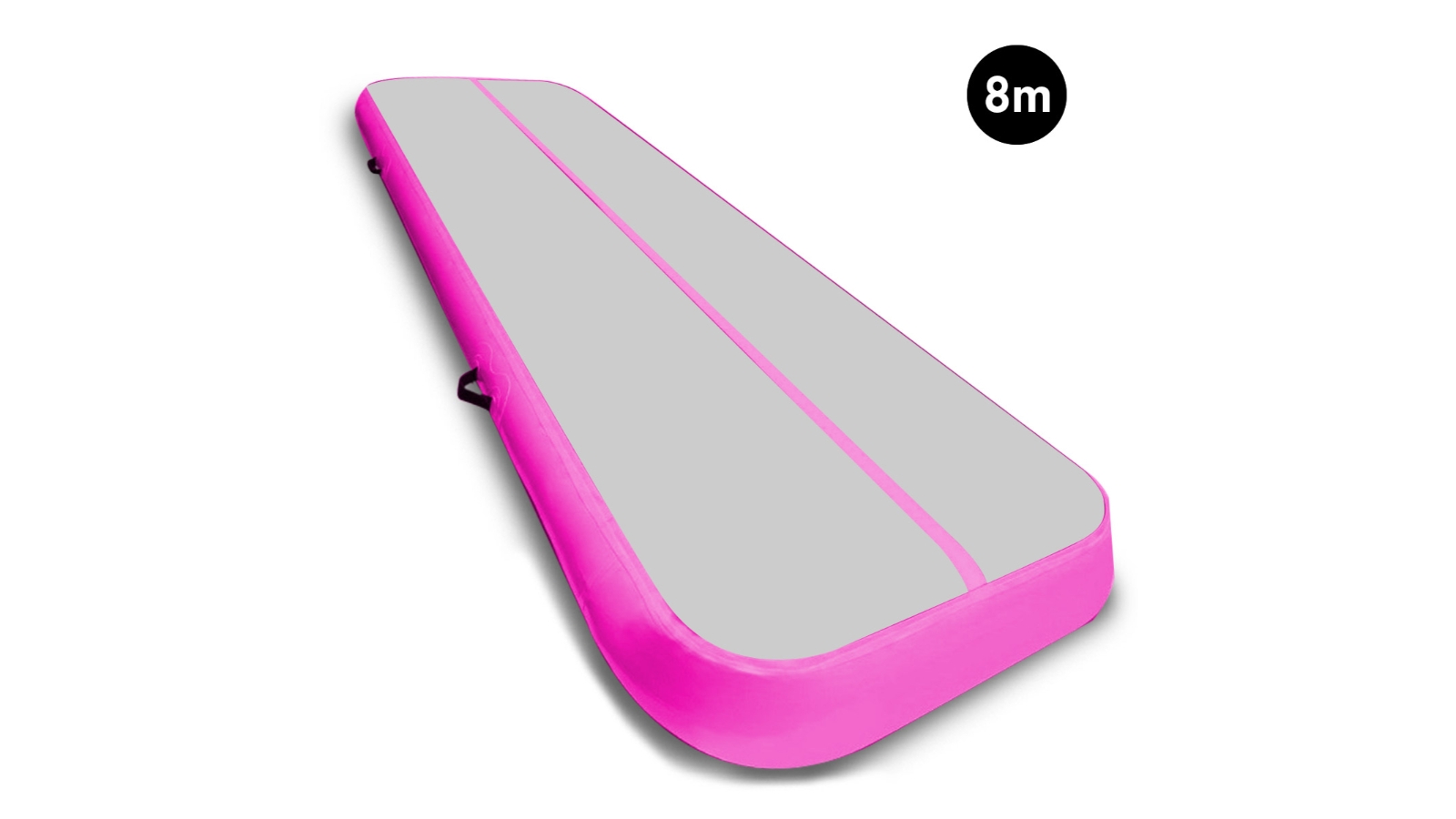 Powertrain 8m Air Track Tumbling Mat - Grey/Pink